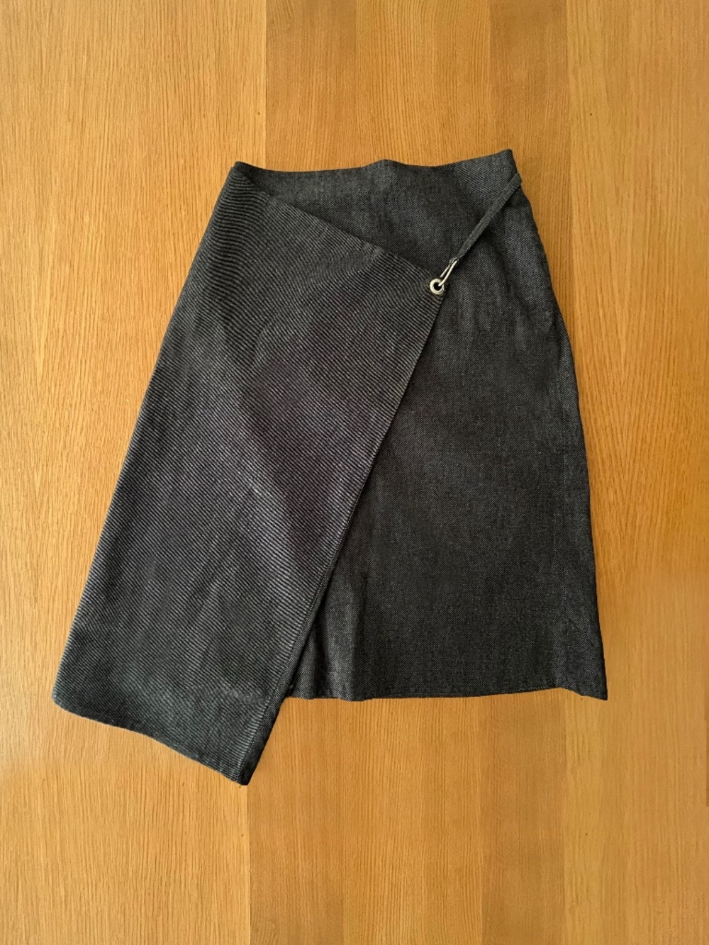 COS Dark Wash Indigo Asymmetrical Denim Mini Skirt. Size 8 (M).